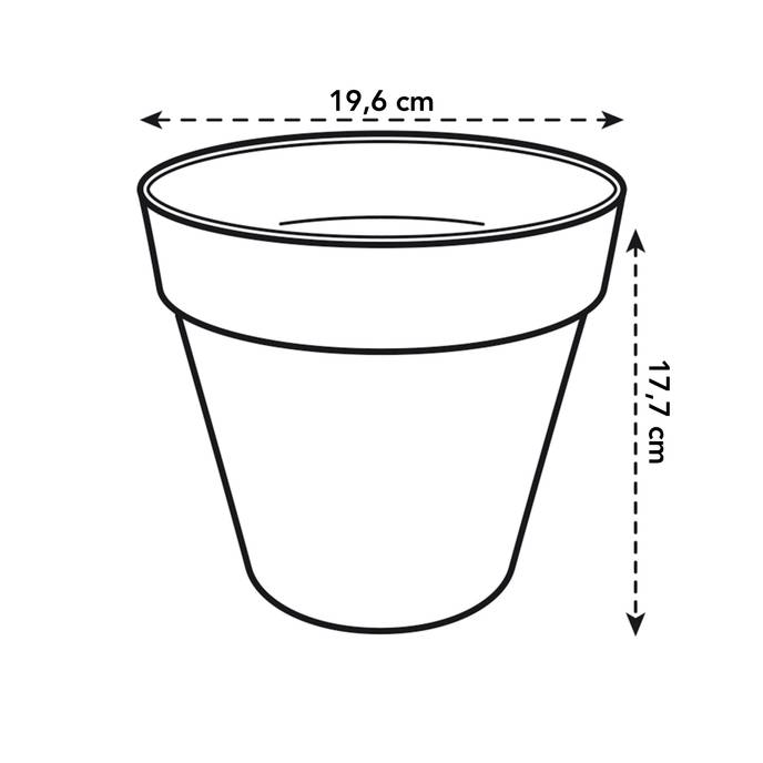 loft urban round 20cm cranberry red